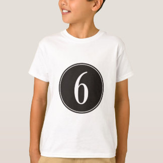#6 Svart cirkel T Shirt