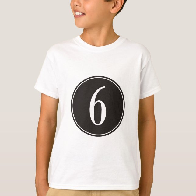 #6 Svart cirkel T Shirt (Framsida)