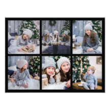 6 Svart Redo för Photo Gallery Grid Visning till R