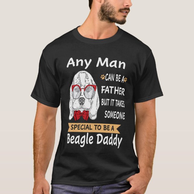 6 Varje Man - Beagle Pappa T Shirt (Framsida)