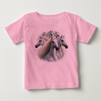 6 vita hästar t shirt