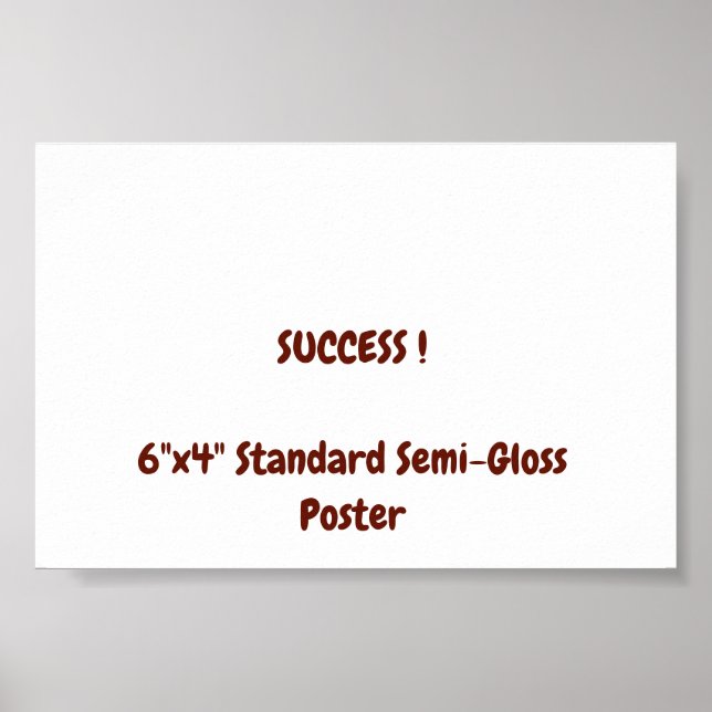 6"x4" Standard halvblank affisch (Framsidan)