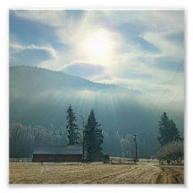 6"x6" fotoutskrift || Sol & Fog
