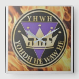 6 x 6 Divine Blaze Ceramic Tile Fyrkantig Klocka