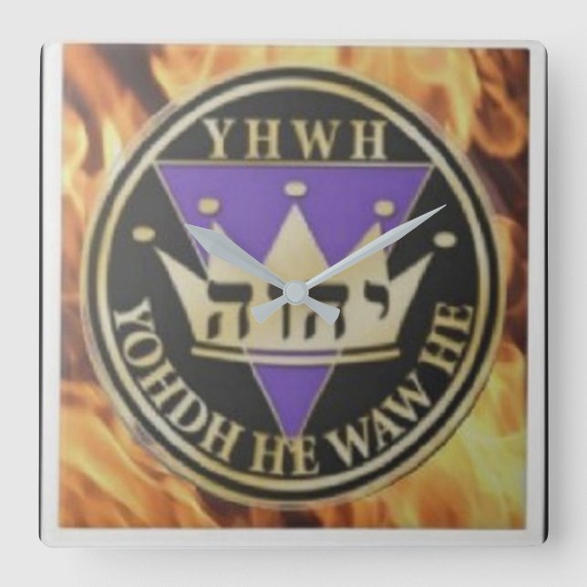 6 x 6 Divine Blaze Ceramic Tile Fyrkantig Klocka (Framsida)