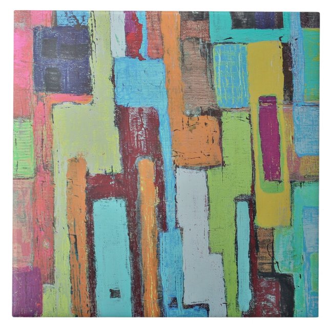 6 x 6 keramiska plattor, gult ut kakelplatta (Framsidan)