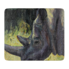 6" x 7" den glass skärbrädan med noshörning