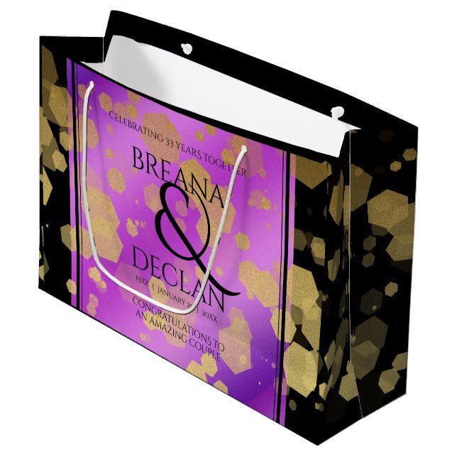 6e 33:e 47:e årsdagen för Amethyst Bröllop (Framsidan Vinklad)