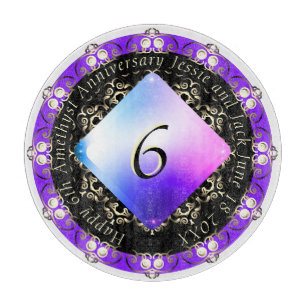 6e Amethyst Bröllop-årsdagen