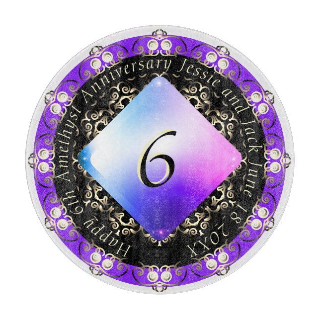 6e Amethyst Bröllop-årsdagen (Framsidan)