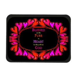 6e Beatitude - Blå Pure in Heart Magnet