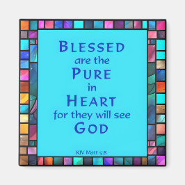 6e Beatitude from Jesus Sermon on on Mount Magnet