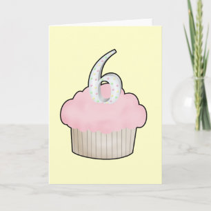 6e Birthday Cuptårta Kort