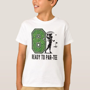 6e Birthday Gift Golf Player 6 år gammal pojke T Shirt