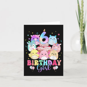 6e Birthday Girl Squad Mallow 6 Year Gold G Kort