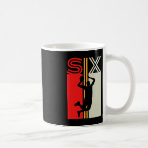 6e Birthday Retro Basketball 6 års Old Boy Girl Kaffemugg
