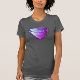 6e Bröllop-årsdagen för minnesdagen Amethyst Heart T Shirt