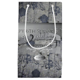 6e Bröllop-årsdagen för socker och Järn-gift Bag