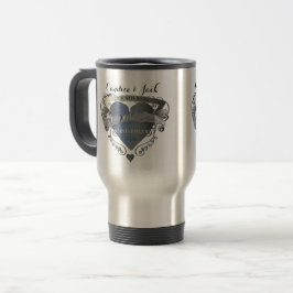 6e Bröllop-årsdagen Järn Heart Emblem Travel M Resemugg
