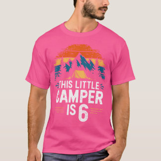 6e-dagskampanj för sex år gammalt barnkamera t shirt