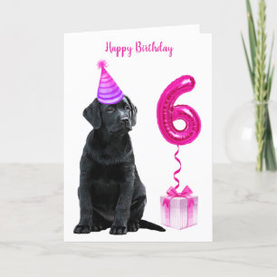 6e-dagspumpens tema - Cute Hund Girl Girl Pawty Kort