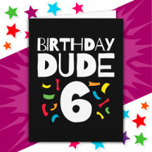 6e födelsedag 6 år gammal pojke Party födelsedag 6