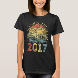 6e födelsedag Fantastisk sedan februari 2017 6 år T Shirt