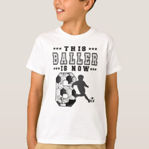 6e födelsedag - fotbollsspelare 6 år gammal pojk t shirt
