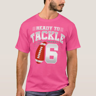 6e födelsedag i fotboll Födelsedagsfest 6e T Shirt