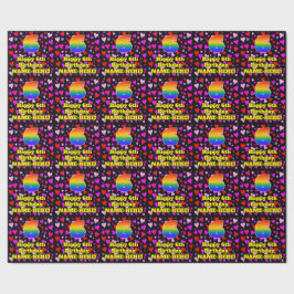 6e födelsedag: Loving Hearts Mönster, regnbåge nr Presentpapper