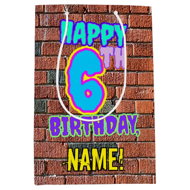 6e födelsedag: Roligt, Urban Graffiti Inspired loo (Framsidan)