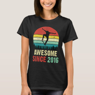 6e födelsedag Skateboard 6 år gammal Fantastisk se T Shirt