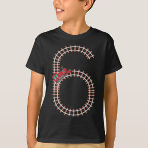 6e födelsedag Tåg, sex år gamla båtar T Shirt