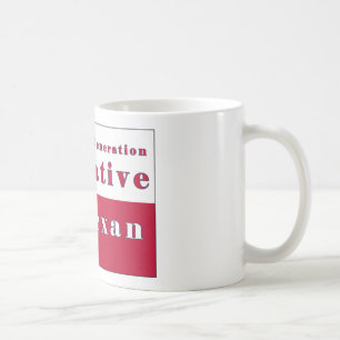 6e Generation Native Texan Flagga Kaffemugg