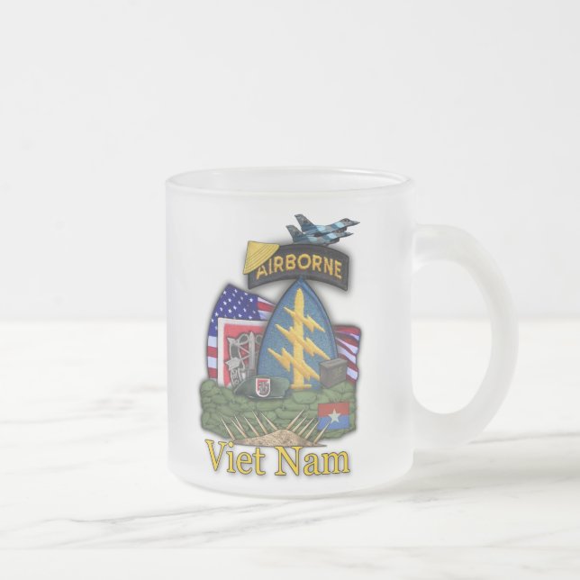 6e grönt-berets vietnam krig-vets från Mugg (Höger)