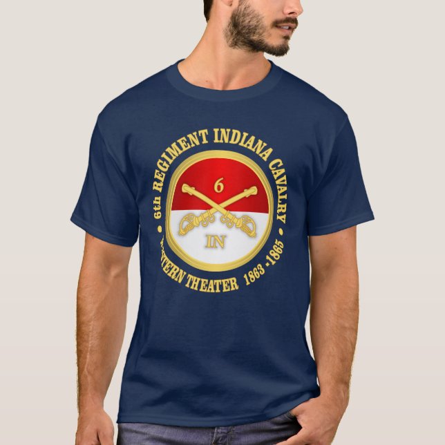 6e Indiana Cavalry T-Shirt (Framsida)