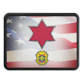 6e Infantry Division Red Star Patch Hitch Cover Dragkroksskydd