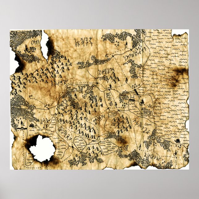 6e Karta i den glömda Realm Poster (Framsidan)