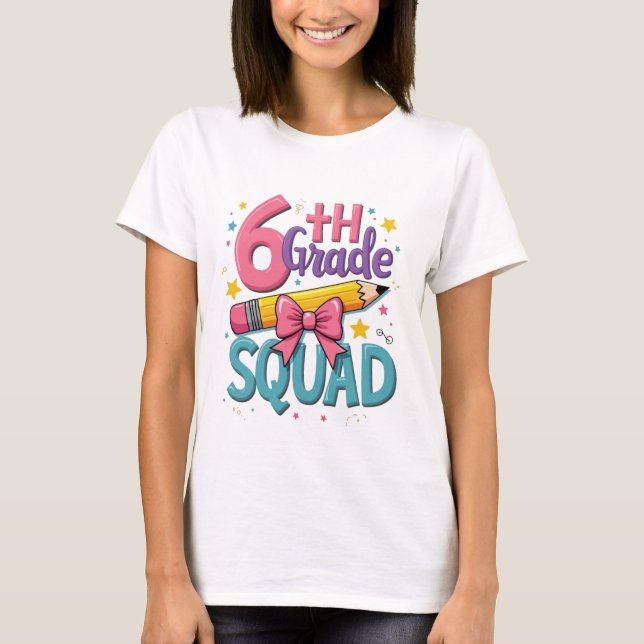 6e Klass, Back to school T Shirt (Framsida)