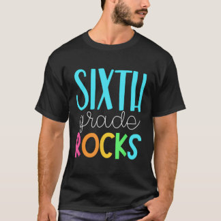 6e Klass Lärare sjätte Klass Sten T Shirt