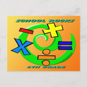 6e Klass Sten - Math Symbols Vykort
