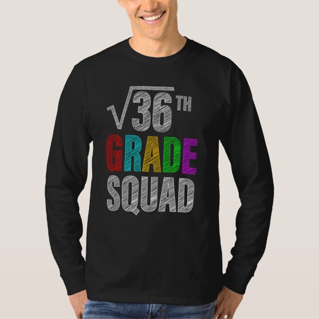 6e Klass-torgmatlärarna Studenter tillbaka till Sc T Shirt (Framsida)