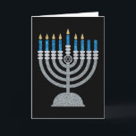 6e Natten Hanukkah Glitter-kort Tack Kort<br><div class="desc">Hanukkah 2022 börjar på kvällen Söndag den 18 december och slutar på kvällen måndagen den 26 december</div>