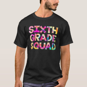 6e sjätte fyrkantsfärgen Klass, färgbläda Back to  T Shirt