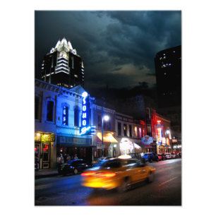 6e Street Downtown Austin Texas Fototryck