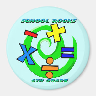 6eklassstenar - Mathsymboler Magnet