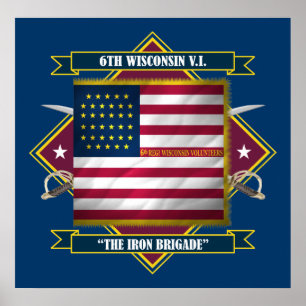 6eWisconsin infanteri Poster