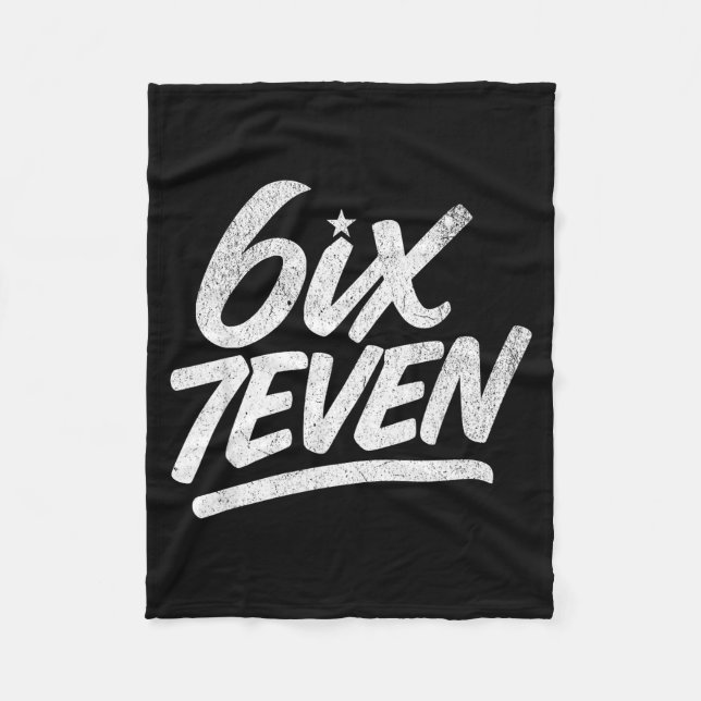 6ix7even 67 Six Seven 6 7 Boys Girls Teens Kids Te Fleecefilt (Framsidan)