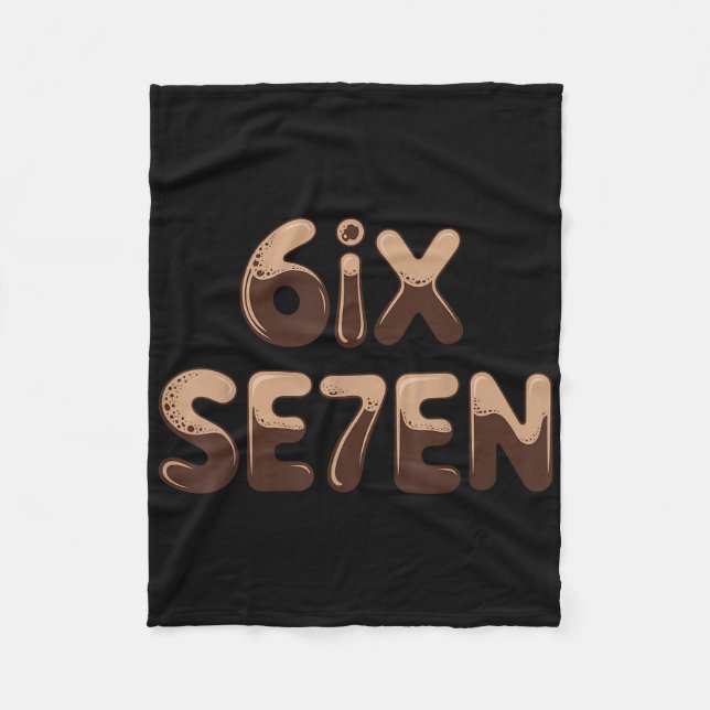 6ix Se7en Rollig 67 Six Seven Meme Kaffe Espresso  Fleecefilt (Framsidan)