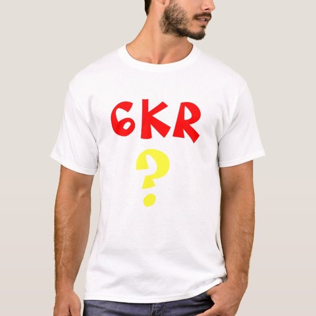6KR gåta T T-shirt (Framsida)